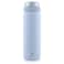 Ello Cooper 22oz Stainless Steel Water Bottle with Straw and Carry Handle Double Walled and Vacuum Insulated Metal Leak Proof Locking Lid with Soft Silicone Spout Reusable BPA Free Halogen Blue