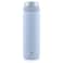 Ello Cooper 22oz Stainless Steel Water Bottle with Straw and Carry Handle Double Walled and Vacuum Insulated Metal Leak Proof Locking Lid with Soft Silicone Spout Reusable BPA Free Halogen Blue