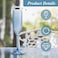 SKLENICE 24 Pack Plastic Champagne Flutes Vintage Light Blue Goblet Champagne Glasses Unbreakable Wedding Toasting Glasses Diamond Wine Glasses Crystal Wine Cups Clear Drinking Glasses 55 OZ for Brida
