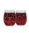 Greenline Goods Pisces Stemless Wine Glasses Zodiac Pisces Set Hand Etched 15 oz Set of 2 Astrology Sign Glassware