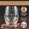 Greenline Goods Pisces Stemless Wine Glasses Zodiac Pisces Set Hand Etched 15 oz Set of 2 Astrology Sign Glassware