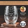 Greenline Goods Pisces Stemless Wine Glasses Zodiac Pisces Set Hand Etched 15 oz Set of 2 Astrology Sign Glassware