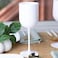PLASTICPRO White Plastic Wine Glasses Set of 25 Elegant Wine Goblets Hard Plastic Wine Cups on Stem 12 Ounce