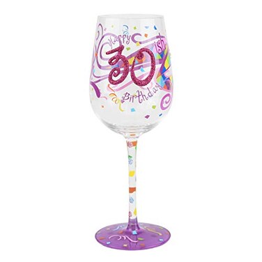 TOP SHELF 30ish Birthday Wine Glass Unique Gift Ideas for Wine Lovers