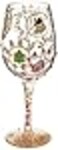 Lolita Designs by Queen For a Day Handpainted Artisan Wine Glass 15 oz