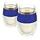 Host Wine Freeze Cup Set of 2 Plastic Double Wall Insulated Drink Cup Freezable Vacuum Insulated Wine Glasses 85 oz Blue