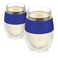 Host Wine Freeze Cup Set of 2 Plastic Double Wall Insulated Drink Cup Freezable Vacuum Insulated Wine Glasses 85 oz Blue