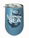 Spoontiques 16938 I Need Vitamin Sea Stainless Wine Tumbler Blue