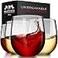 Bravario Unbreakable Stemless Plastic Wine Glasses Reusable Shatterproof 100 Tritan Plastic DishwasherSafe BPAfree Awesome for Indoor Outdoor 13 oz Set of 4