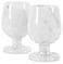 Radicaln Marble Wine Glasses Set of 2 Handmade White 5 Inch Stem Drinking Glassware For Dining Table Decor Ideal White and Red Wine Glasses For Parties Weddings