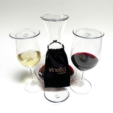 vinolid Wine Glass Cover 4 Pack