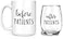 Artisan Owl Before Patients After Patients SET Set Contains One 1 15 oz Deluxe Large DoubleSided Mug and One 1 17 oz Stemless Wine Glass