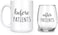 Artisan Owl Before Patients After Patients SET Set Contains One 1 15 oz Deluxe Large DoubleSided Mug and One 1 17 oz Stemless Wine Glass