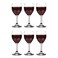 Vikko 115 Ounce Wine Glasses Set of 6 Glasses for Red and White Wine With Stem Clear Glasses for Wine Thick and Durable Stemmed Cup