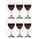 Vikko 115 Ounce Wine Glasses Set of 6 Glasses for Red and White Wine With Stem Clear Glasses for Wine Thick and Durable Stemmed Cup