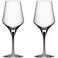 Orrefors Metropol White Wine Glass Set of 2 Clear