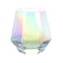 DIEWEISIMI Wine Glass Stemless Wine Glass for Red and White Wine Iridescent Diamond Shaped Glassware for Whiskey Cocktail Gift for Anniversary Wedding Housewarming Birthday