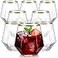 Lueumxc Diamond Plastic Wine Glasses40 Pack Unbreakable Whiskey Cocktail Wine Champagne Glasses12 Ounce Durable Disposable Cups Gold Rim for Parties Weddings Birthdays 40pack 12oz D6 Gold Rim1