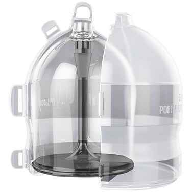 XPACK Unique Wine Glass in Special Case Unbreakable Compact Design Durable to Carry Around Outdoor Travel Camping Great Gift Black