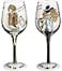 Bottom's Up Hand Painted Wine Glass by Bottoms Up Urban Cowgirl