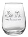 Artisan Owl Sip Me Baby One More Time Cute Funny Stemless Wine Glass Large 17oz