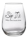 Artisan Owl Sip Me Baby One More Time Cute Funny Stemless Wine Glass Large 17oz