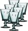 La Roch&Atilde;&uml;re La Rochere Napoleon Bee Blue Stemmed Wine Glasses Set of 6 Vintage French Glassware with Stable Base Elegant Durable Glasses for Confident Hosting and EuropeanStyle Tables 8 oz