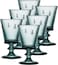 La Roch&Atilde;&uml;re La Rochere Napoleon Bee Blue Stemmed Wine Glasses Set of 6 Vintage French Glassware with Stable Base Elegant Durable Glasses for Confident Hosting and EuropeanStyle Tables 8 oz