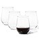 TOSSWARE RESERVE 16oz Stemless Wine SET OF 4 Premium Quality Tritan Dishwasher Safe Heat Resistant Unbreakable Plastic Drinking Glasses 4 Count Pack of 1
