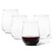 TOSSWARE RESERVE 16oz Stemless Wine SET OF 4 Premium Quality Tritan Dishwasher Safe Heat Resistant Unbreakable Plastic Drinking Glasses 4 Count Pack of 1