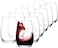 CZUMJJ Stemless Wine Glasses Set of 12 Clear Red White Wine Glass for Party Wedding Anniversary 13 Oz