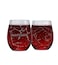Greenline Goods Sagittarius Stemless Wine Glasses Zodiac Sagittarius Set Hand Etched 15 oz Set of 2 Astrology Sign Glassware