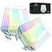 DIEWEISIMI Wine Glasses Set of 2 Diamond Stemless Wine Glasses Iridescent Glassware