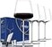 Physkoa Red Wine Glasses Set of 418 oz Hand Blown Crystal Modern Wine GlassesUnique square wine glasses with flat bottom For Cabernet Pinot Noir Burgundy