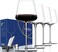 Physkoa Red Wine Glasses Set of 418 oz Hand Blown Crystal Modern Wine GlassesUnique square wine glasses with flat bottom For Cabernet Pinot Noir Burgundy