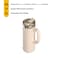 RTIC 20oz Road Trip Travel Mug with Lid and Handle Ceramic Lined Insulated Stainless Steel Metal Double Wall VacuumInsulation Portable Coffee Tea Cup for Hot and Cold Drink Beach