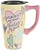 Spoontiques Ceramic Travel Mugs Grandma Cup Hot or Cold Beverages Gift for Coffee Lovers