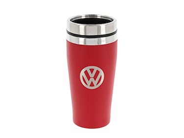 BRISA VW Collection Insulated Stainless Steel Thermo Drinking Cup in VW Logo Design DoubleWalled 450ml152 fl ozRed