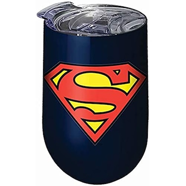 Spoontiques Superman Logo Stainless Tumbler 16 ounces