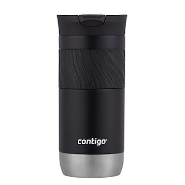 Contigo Byron VacuumInsulated Stainless Steel Travel Mug with LeakProof Lid Reusable Coffee Mug or Water Bottle BPAFree 16oz Licorice Keeps Beverages Hot for 6 Hours or Cold for 12 Hours