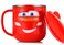 Everyday Delights Lightning McQueen Red Stainless Steel Insulated 3D Cup with Lid 250ml