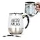daasigwaa Self Stirring Mug Rechargeable Magnetic Electric Auto Mixing Stainless Steel Cup for OfficeKitchenTravelHome CoffeeTeaHot ChocolateMilk400 ml135 ozWhite