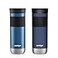 Contigo SNAPSEAL Insulated Stainless Steel Travel Mug with Grip 20oz Blue Corn Transparent Satin Midnight Berry