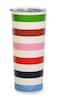 kate spade new york Cute Stainless Steel Mug 24 Ounce Travel Tumbler Double Wall Insulated Cup with Lid Adventure Stripe