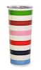 kate spade new york Cute Stainless Steel Mug 24 Ounce Travel Tumbler Double Wall Insulated Cup with Lid Adventure Stripe