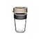 KeepCup Original Lightweight Plastic Reusable Coffee Cup with Splashproof Sipper Lid 16oz454ml Milk