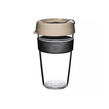 KeepCup Original Lightweight Plastic Reusable Coffee Cup with Splashproof Sipper Lid 16oz454ml Milk