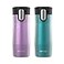 Contigo AUTOSEAL West Loop VacuumInsulated Stainless Steel Travel Mug with EasyClean Lid 16 oz 2Pack Crystal Pansy Crystal Juniper