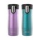Contigo AUTOSEAL West Loop VacuumInsulated Stainless Steel Travel Mug with EasyClean Lid 16 oz 2Pack Crystal Pansy Crystal Juniper