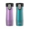Contigo AUTOSEAL West Loop VacuumInsulated Stainless Steel Travel Mug with EasyClean Lid 16 oz 2Pack Crystal Pansy Crystal Juniper